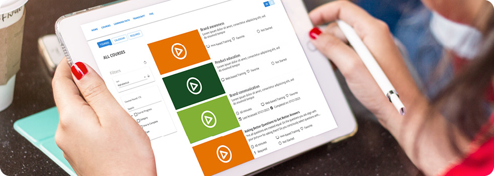 woman taking training for channel partner certification program